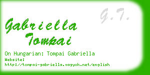 gabriella tompai business card